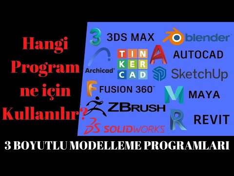 3 Boyutlu Modelleme Programları