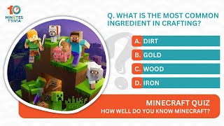 Mine craft for kids I Mine craft I Mine craft Quiz : Can you answer this questions? screenshot 2