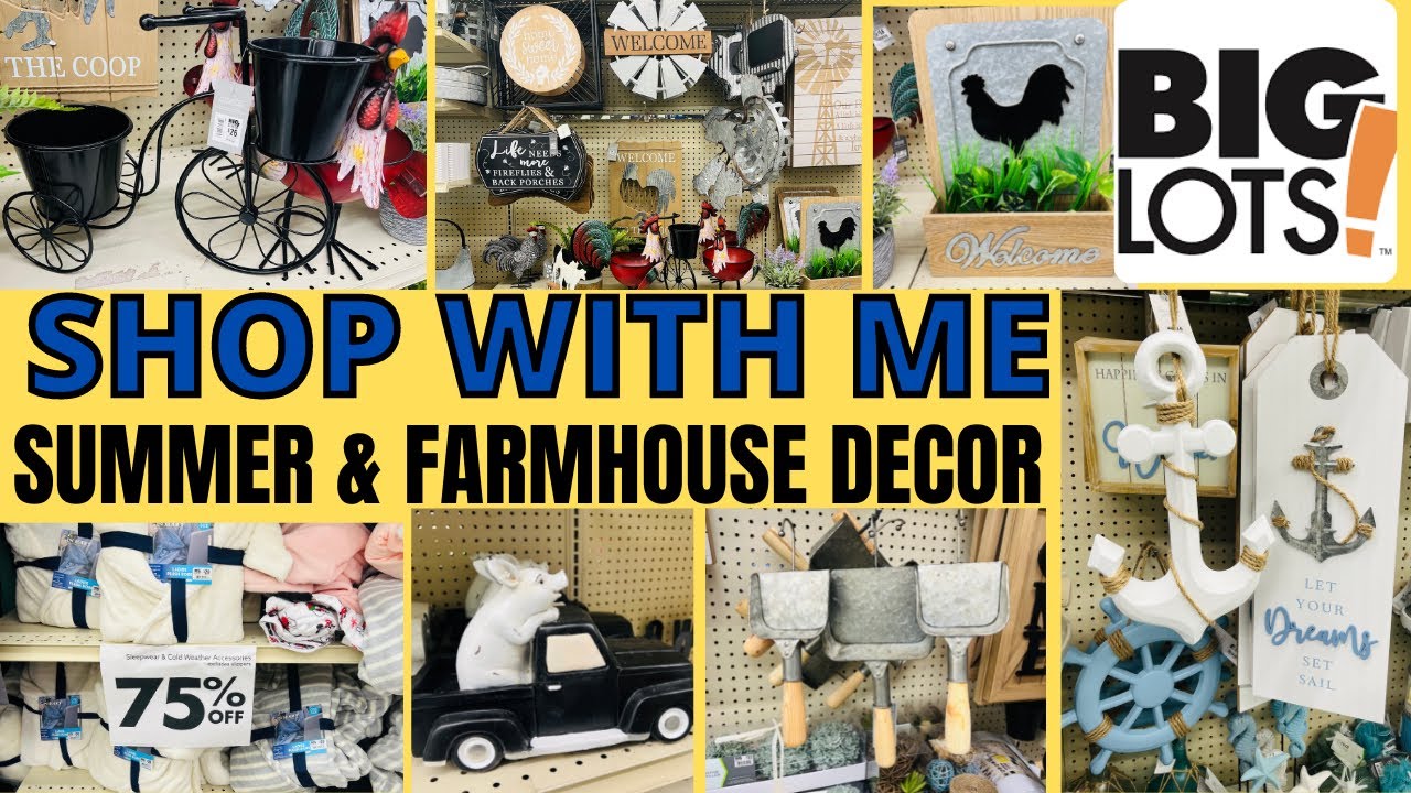 Big Lots Summer, Farmhouse & Nautical Amazing Shop W/ Me 75 Off Clearance & More 4/14/2022