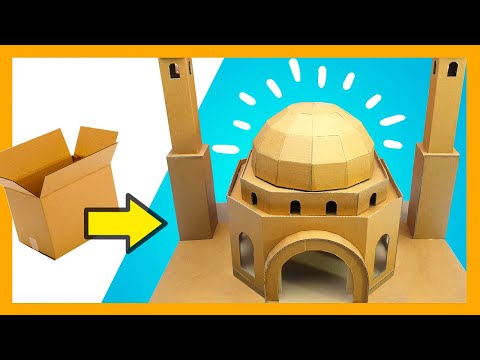 Step by Step Masjid dari Kardus Cardboard