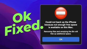 How to fix this iPhone backup error? Low storage?! Get your Mac storage space back!