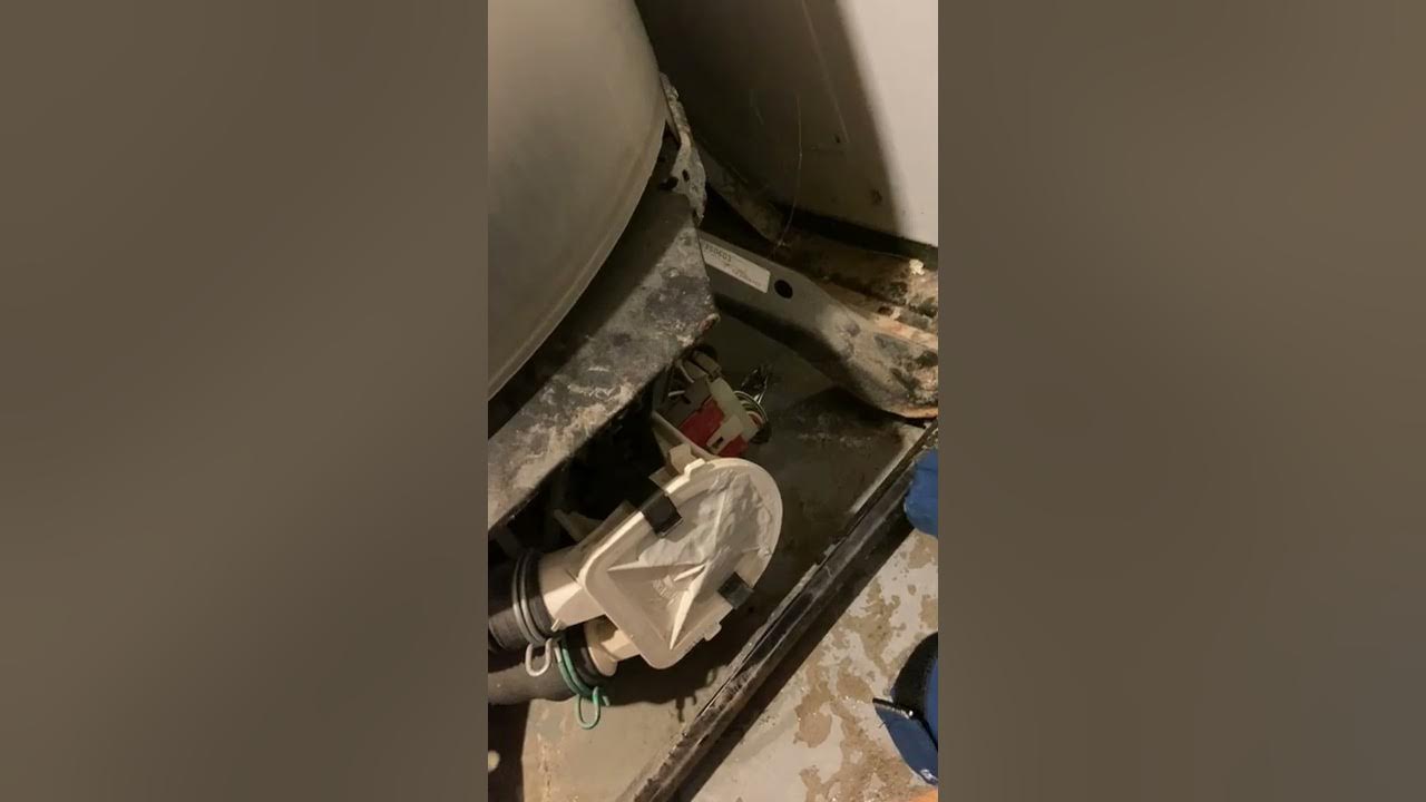 Kenmore Stackable Washer Dryer Bottom Leak Fix By taking out Front
