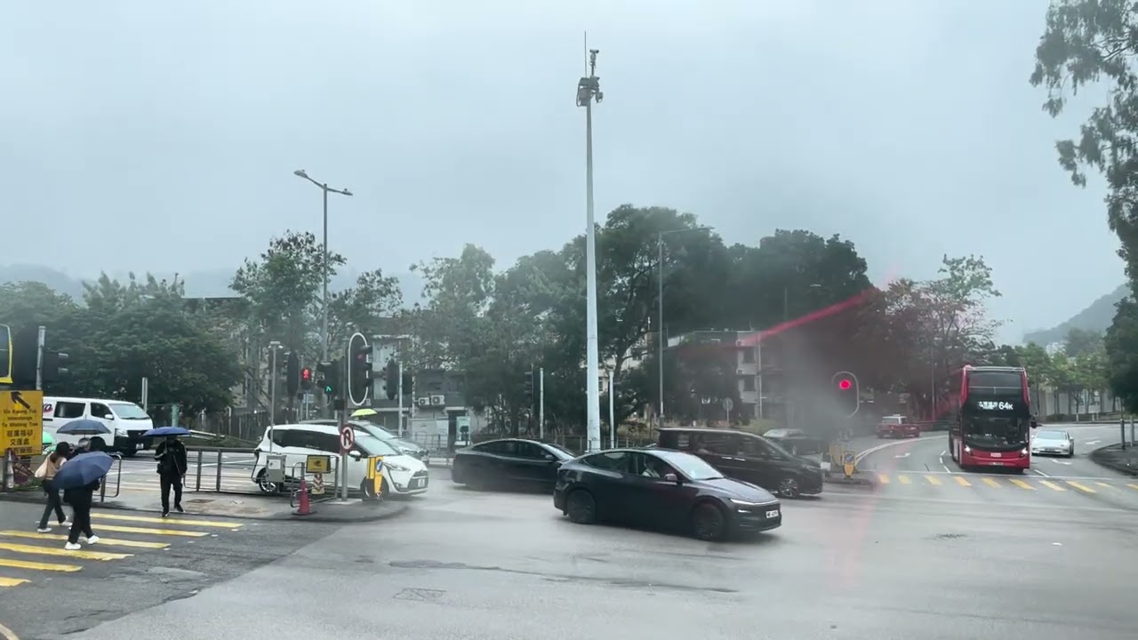 九巴63R往林村許願樹行車紀錄片有（改道）