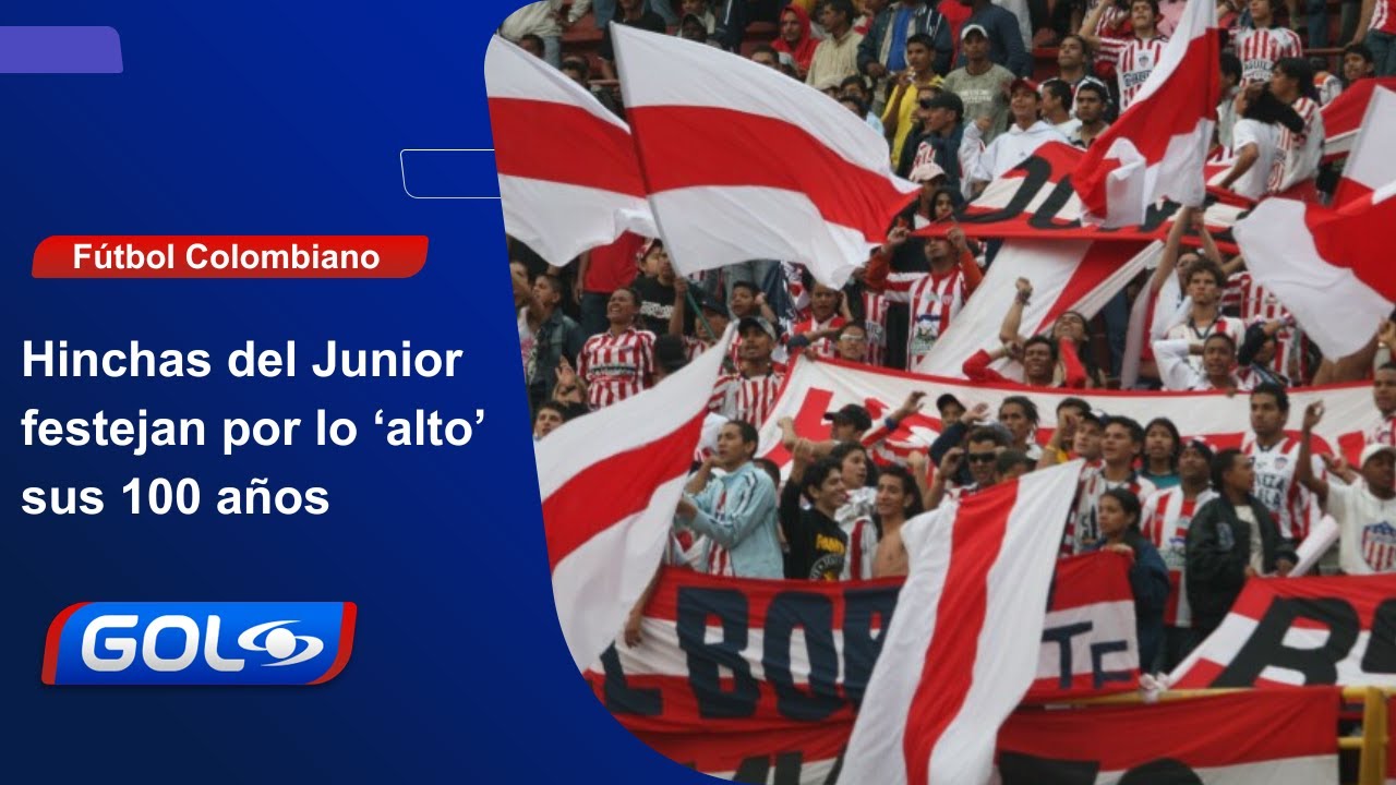 Los hinchas del Junior festejaron por lo 'alto' sus cien años de ...