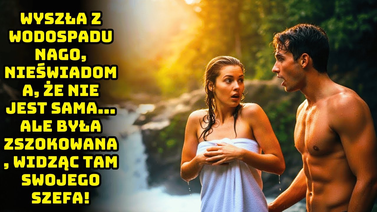 WYSZŁA SPOD WODOSPADU, NIE WIEDZĄC, ŻE NIE JEST SAMA — AŻ ZOBACZYŁA SZEFA PATRZĄCEGO W SZOKU