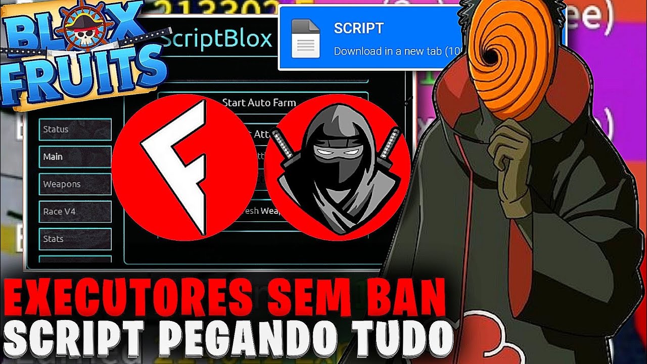 NOVA ATUALIZAÇÃO! 🔱 EXECUTOR e SCRIPT Atualizado BLOX FRUITS (CELULAR e  PC) Auto Farm Pegando Tudo 