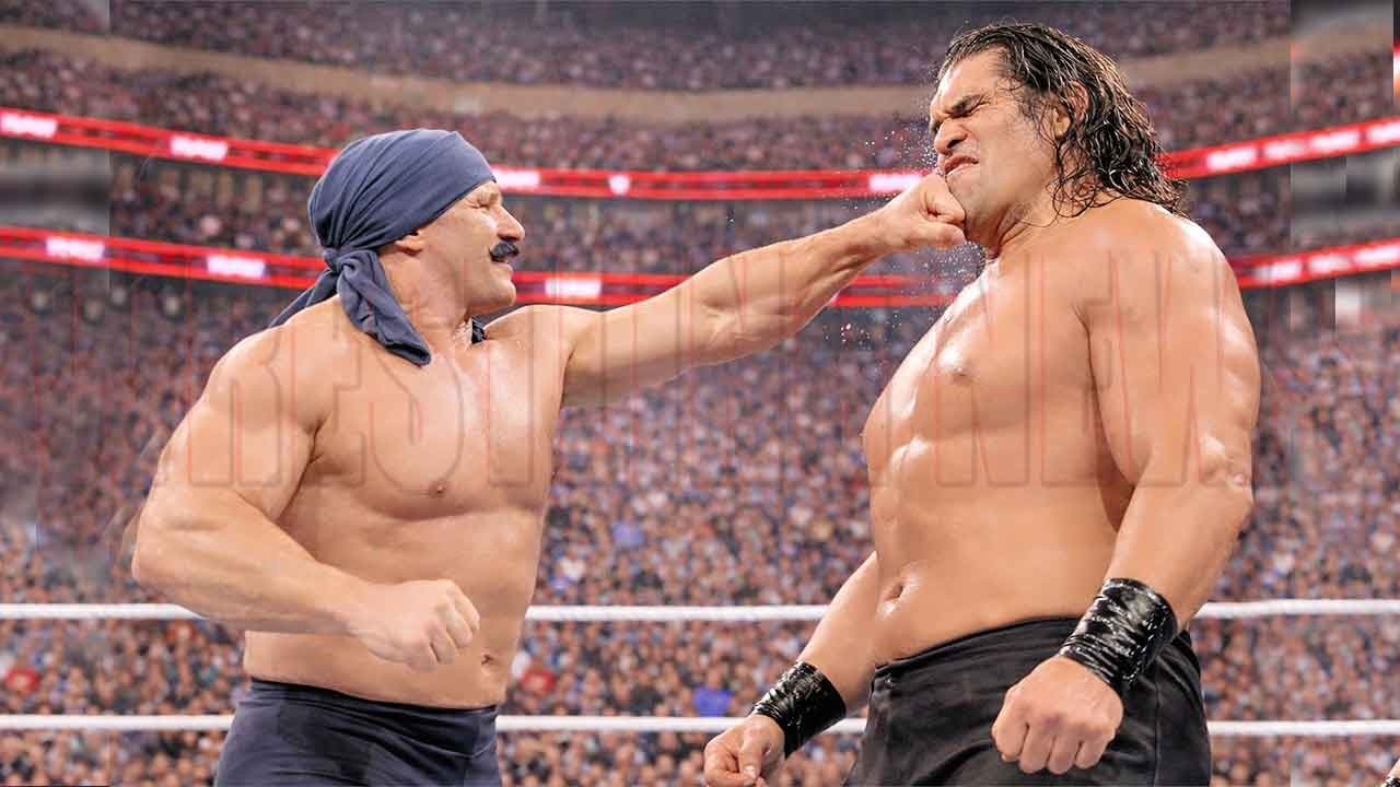 Матч Дара Сингх против Великого Хали в формате «Железный человек».