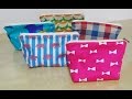 DIY 簡単コスメポーチの作り方 How to make the makeup bag