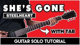 She's Gone - Steelheart Intro   Main Solo Tutorial (WITH TAB)