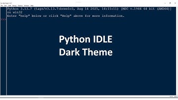 Python IDLE Change to Dark Theme | How to enable Dark Theme in Python