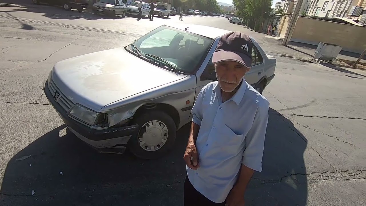 Incidents in Iranian streets | A car accident in Arak, Iran, 2022