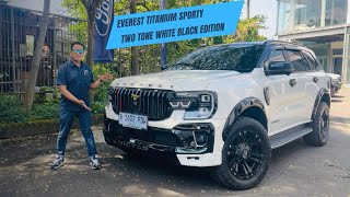 EVEREST TITANIUM SPORTY TWO TONE WHITE BLACK EDITION #ford #review #fordeveresttitanium #twotone 