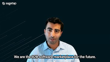Sagetap CEO Demo: The B2B Software Marketplace for the Future