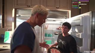 Pokimane, Marlon, and Ron at their new house.