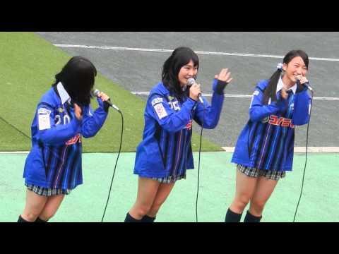 NMB48×スペランツァFC大阪高槻ハーフタイム 島田玲奈・川上礼奈・西澤瑠莉奈 @高槻総合 2013.10.26