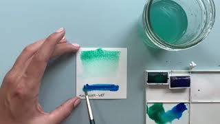 Watercolor Techniques: Two Colors - Wet