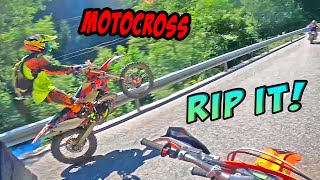 Riding Dirt Bikes In Hills - KTM EXC 250 Motocross Enduro