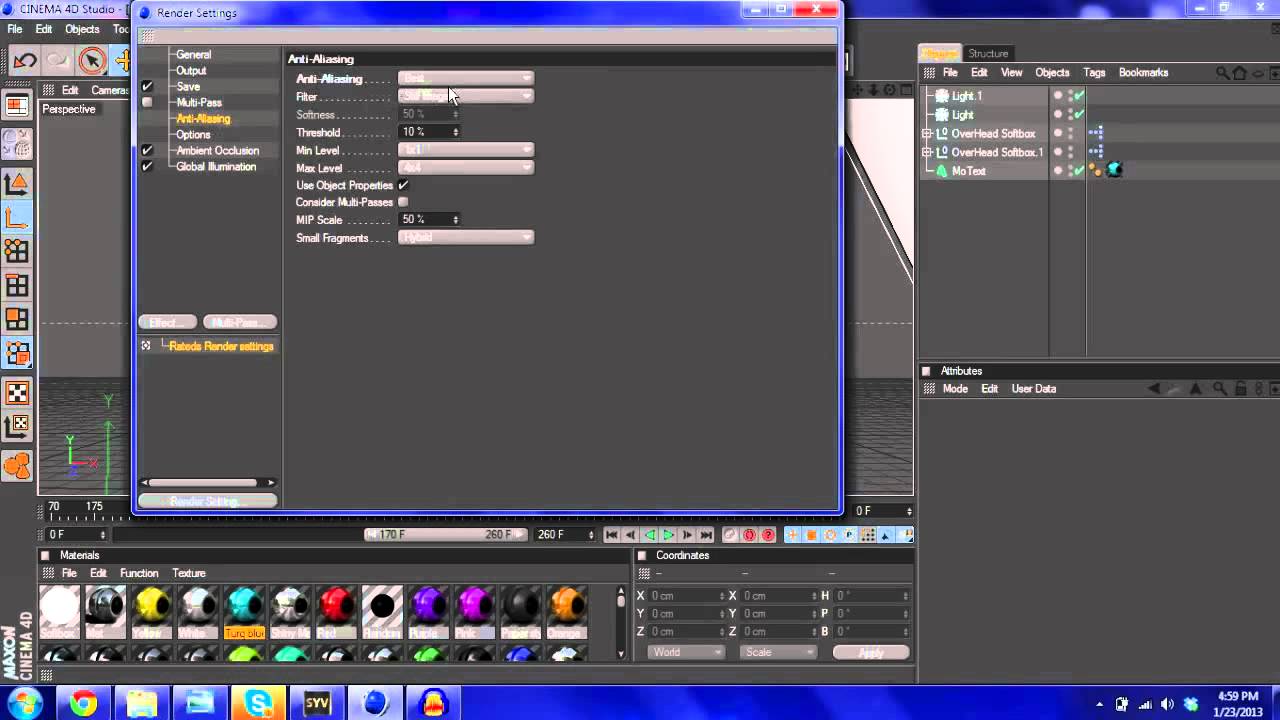 Cinema 4D Best Render Settings! YouTube