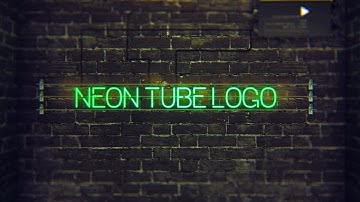 Neon Tube Logo Reveal
