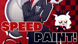 Lucifer| Helltaker fanart| speedpaint