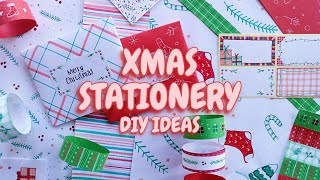 DIY STATIONERY IDEAS FOR CHRISTMAS GIFTS (1) STICKY LABELS, WRAPPING PAPER and PAPER ENVELOPE