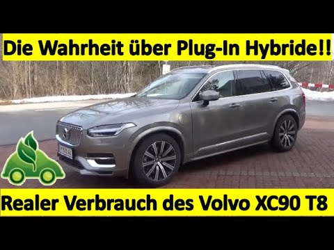 Volvo XC90 T8 Recharge. Wieviel verbraucht der Plug-In Hybrid mit leerer Batterie wirklich?