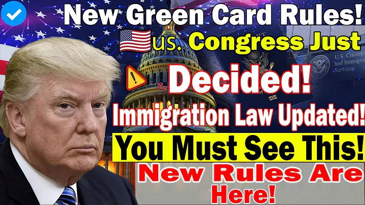 ⚠️ Congress Approves New Immigration Rules – Green Card Holders Must Watch!