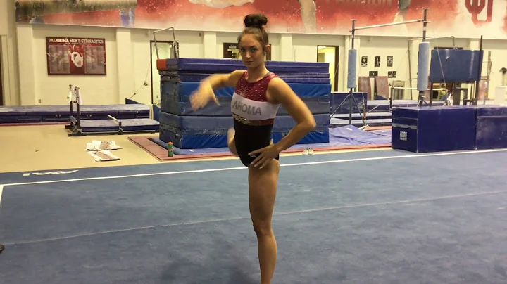 OU floor dance throughs featuring Maggie Nichols, ...
