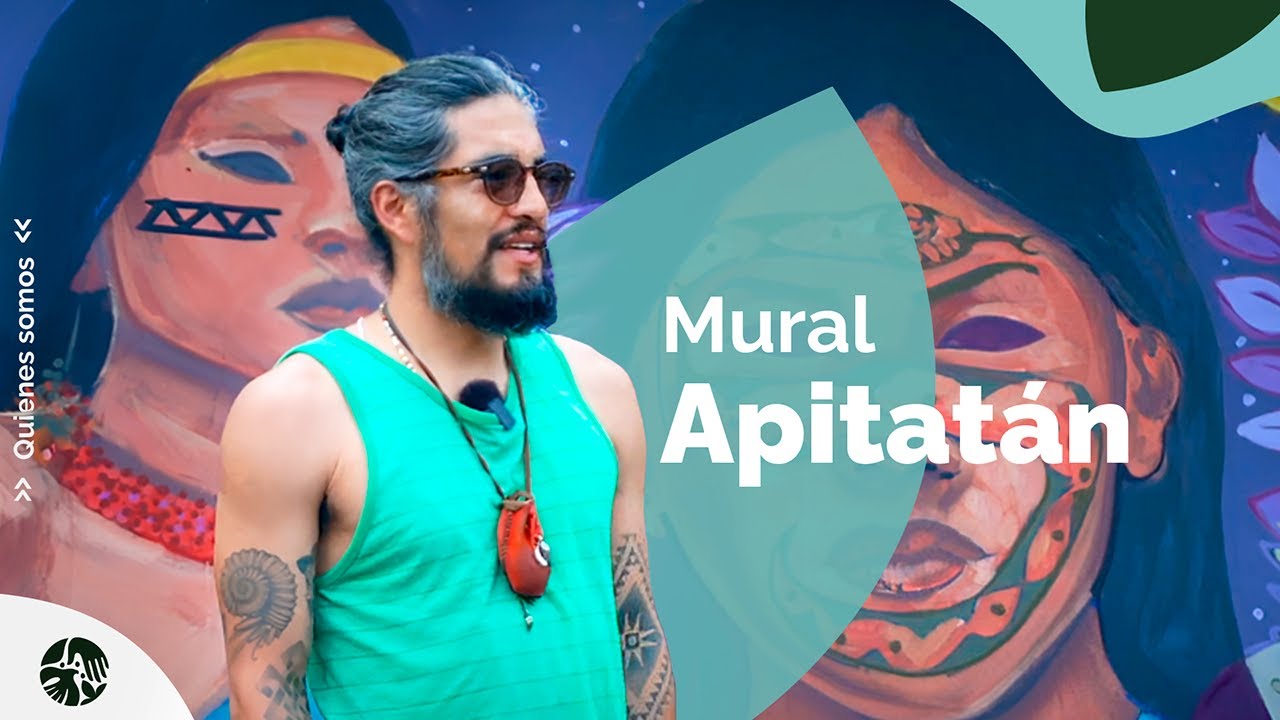 Mural de las Nacionalidades por Apitatán (regalo de Fundación Pachamama a CONFENIAE)