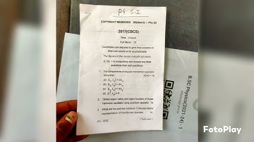 M.Sc physics (paper 2) SKMU PREVIOUS YEAR QUESTION PAPER