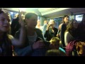 Lithuanian High School Volley Ball Team singing on a bus from Cannes To Nice.