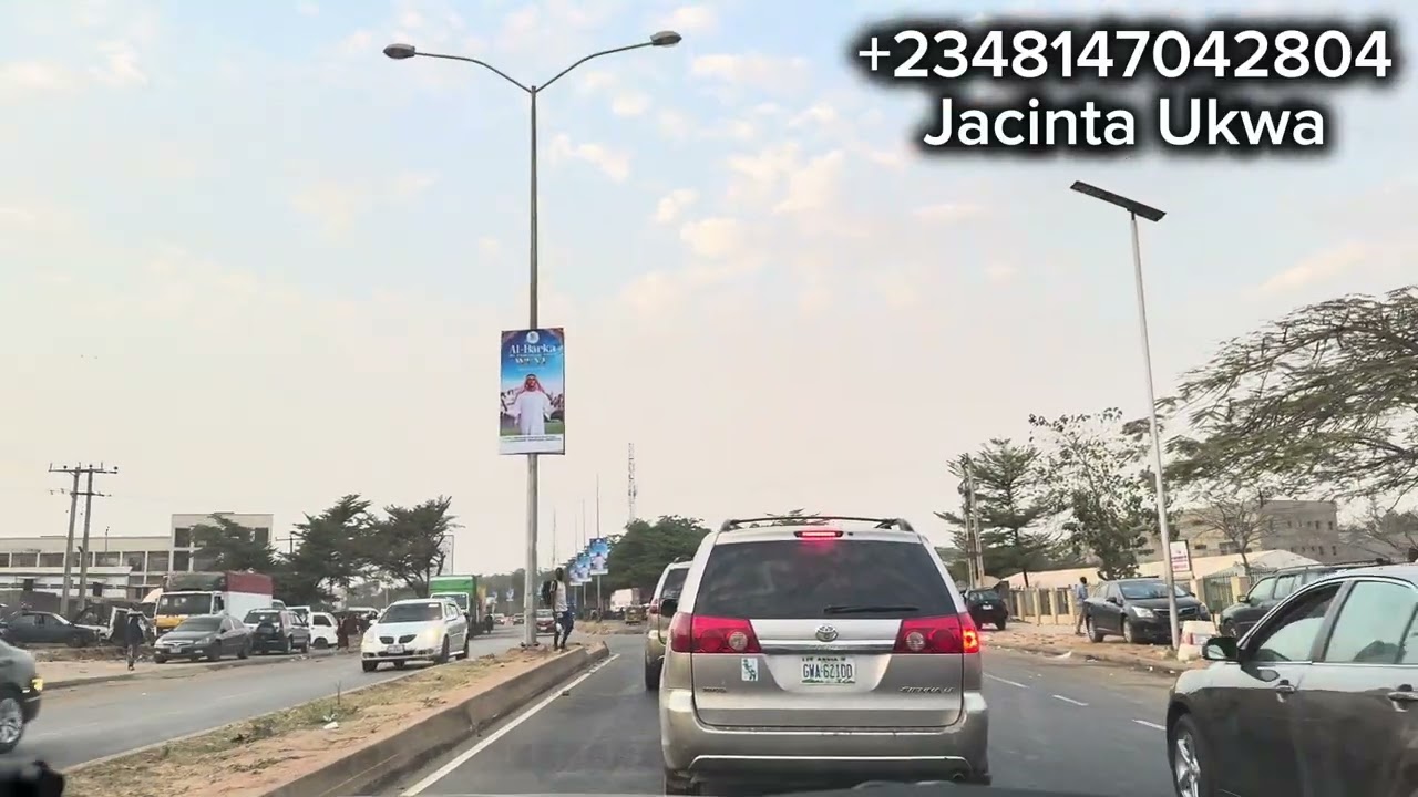 Прохладная вечерняя поездка на автомобиле в Абудже, Нигерия 🇳🇬