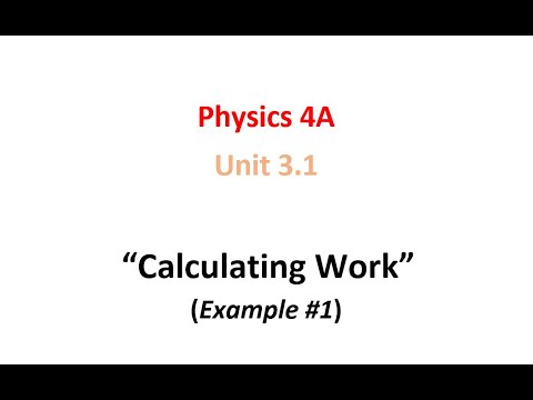 Calculating Work (Example