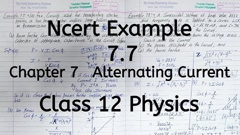 Ncert Example 7.7 | Chapter 7 | Alternating Current | Class 12 Physics