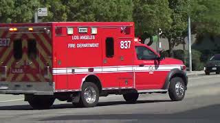 LAFD Rescue 837 responding