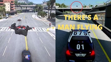 Harry Wingsuit Police Chase Interference (+COP POV). | NoPixel GTA RP