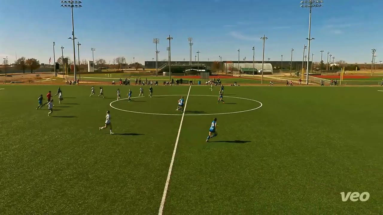 2nd goal in 3 minutes: long ball, juke, & goal! Hat Trick vs MoRush 11-16-26 Brooklynn  #10 White