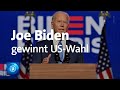 Nach Sieg in Pennsylvania: Joe Biden gewinnt US-Präsidentenwahl