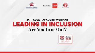 IAI - ACCA - AFA: Leading in Inclusion – Are you In or Out? screenshot 1