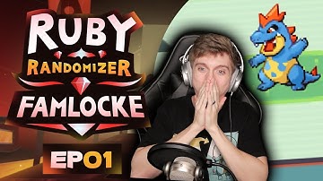 FAVORITE POKEMON ENCOUNTER! | Pokemon Ruby Randomizer Famlocke EP 1