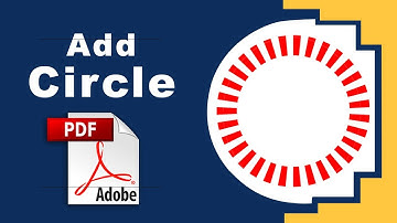 How to add circle in pdf file in Adobe Acrobat Pro DC 2022