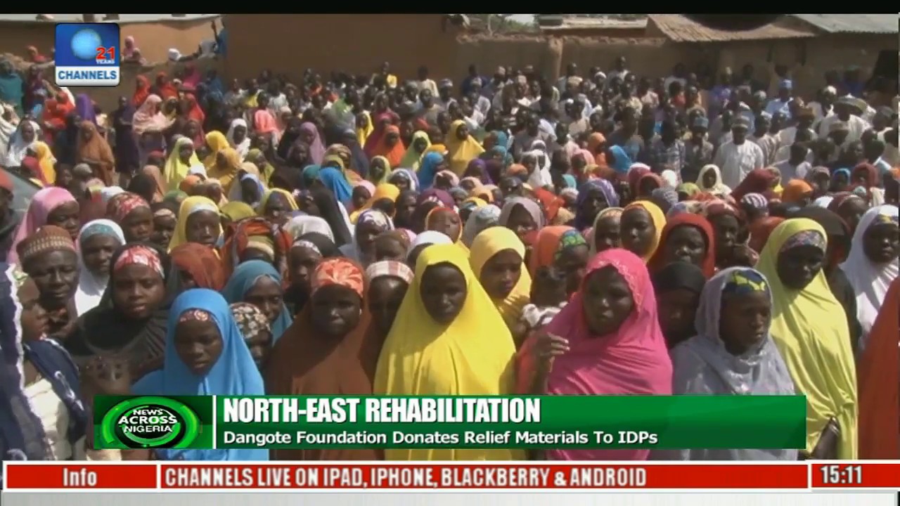 Dangote Foundation Donates Relief Materials To IDPs
