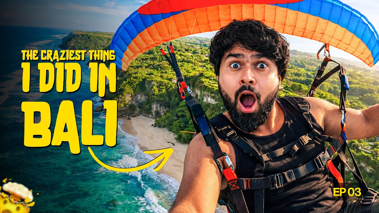 I Tried Paragliding in Bali… This Happened 😳 | Indonesia Series Ep 03 🇮🇩