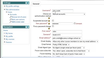 Adding users to WeLCom Moodle 2.3