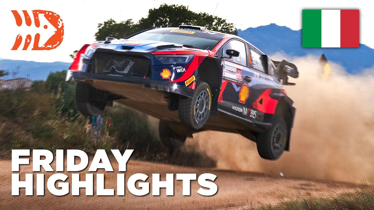 ⁣0.1 Second Battle for Win! - WRC Rally Italy 2023 Friday Highlights