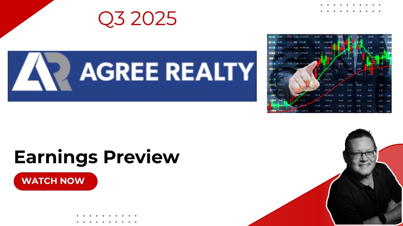 Предварительный обзор прибыли Agree Realty $ADC за третий квартал 2025 года