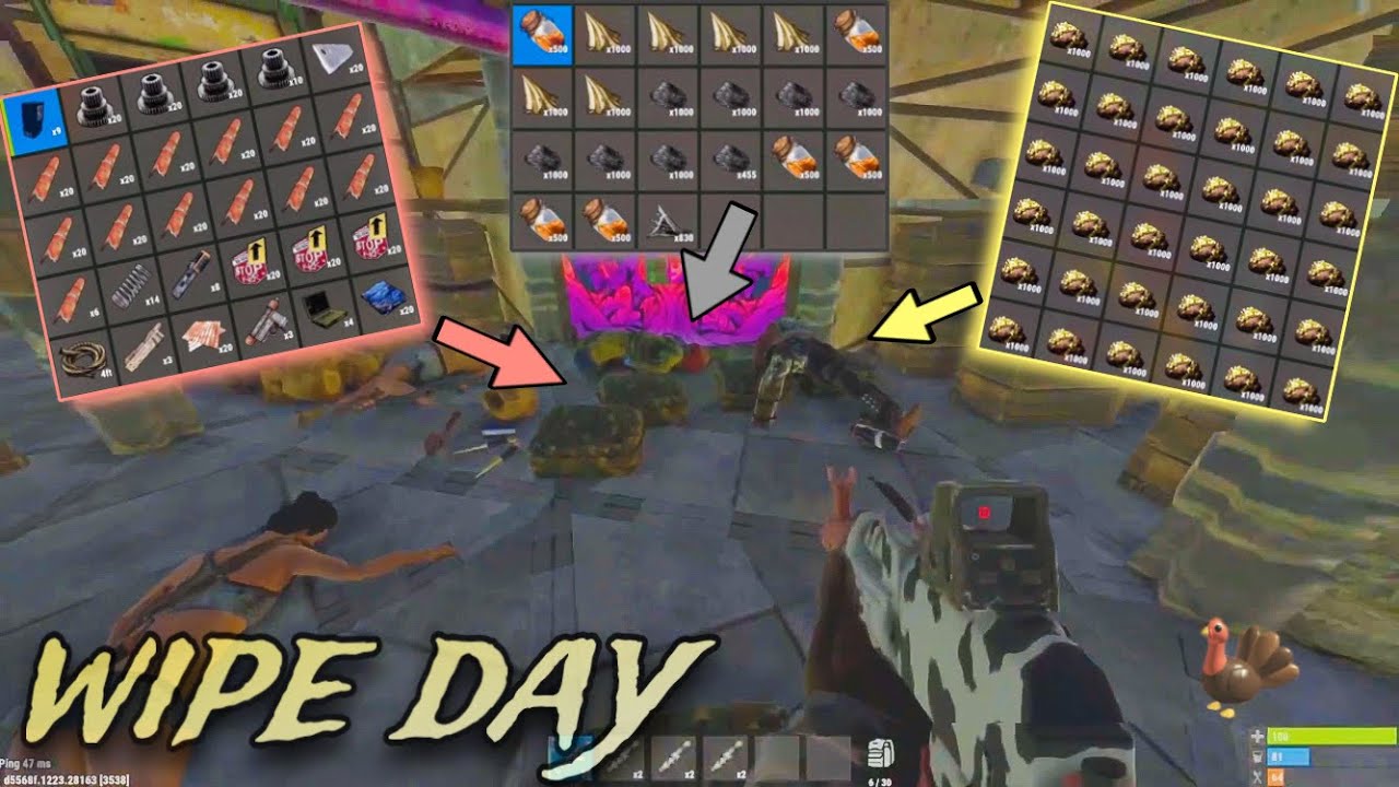 WIPE DAY ON A "COMP" SERVER | Rust Console Ps5 - YouTube