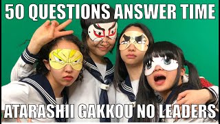 ATARASHII GAKKO! - 50 Questions Answer Time [English Sub] (新しい学校のリーダー | 英語訳付きの50の質問)