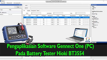 Battery Tester -Part 3 How to Use GennectOne Software (PC) on Hioki BT3554. [SUBTITLED]