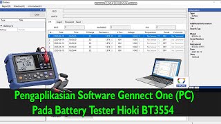 Battery Tester -Part 3 How to Use GennectOne Software (PC) on Hioki BT3554. [SUBTITLED] screenshot 5